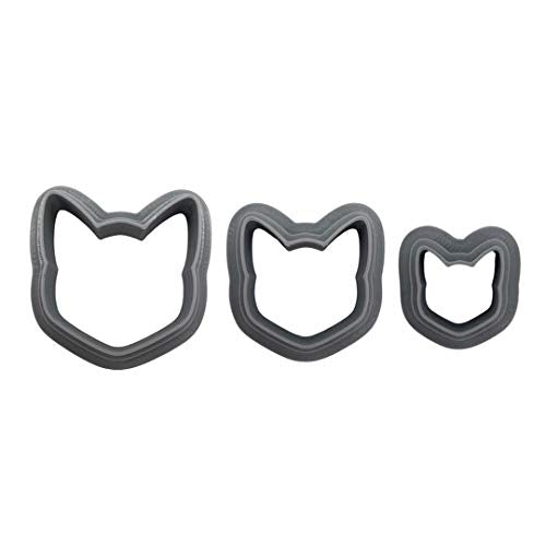 Polymer Clay Cutters - The Clayful Co Cat Pack Set Of 3 - Plastic Cutter For Making Jewelry And Earring Shapes
