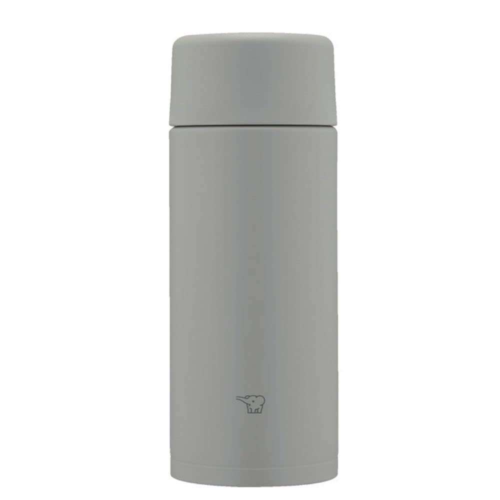 Zojirushi SMZB36HM Water Bottle, Seamless 12.2 fl oz (360 ml), Screw Stainless Steel Mug, Medium Gray, Integrated Sink and Was