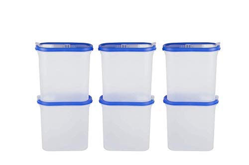 Cutting Edge 1800Ml Flip Top Modular Storage Container Blue (Set Of 6)