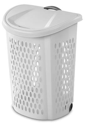 Sterilite Ultra Wheeled Hamper, White