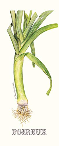 Classic French Vegetable Leek And Carrot Set; Kitchen Decor; Two 8X18In Poster Prints
