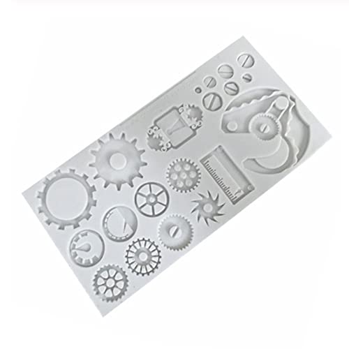 Cestony Mechanical Gear Shape Silicone Molds For Diy Cake Fondant Biscuit Cookies Sugar Pudding Chocolate Hard Candies Dessert D