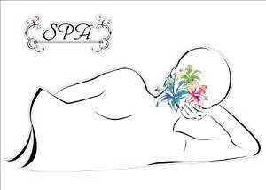 Spa Room Artwork Deco Wall Sticker Decal **15''W X 23''H** (1 Piece)