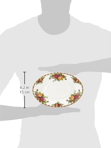 Royal Albert Old Country Roses Gravy Boat Stand, 6'', Multi