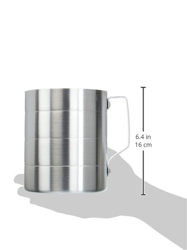 Crestware Aluminum Dry Measures, 2 Quarts, Silver