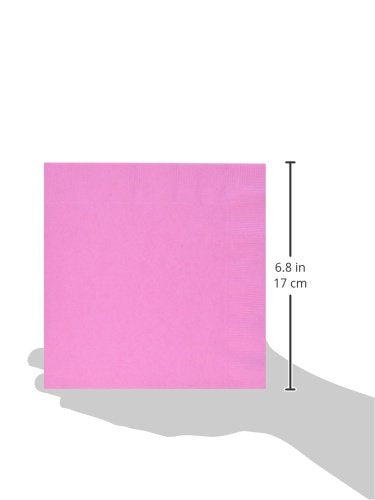 Premium New Pink 3-Ply Luncheon Napkins - 6.5'' X 6.5'' (Pack Of 20) - Elegant Design & Disposable Napkins, Durable & Soft Mater