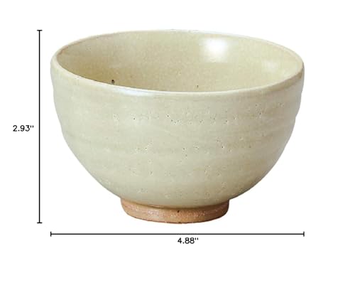 Yamaki Ikai F1522 Matcha Bowl, Ceramic, Diameter 4.9 X Height 3.0 Inches (12.5 X 7.5 Cm)