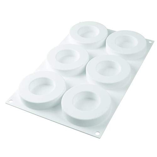 Silikomart The-Ring-65 Set Of 2 Silicone Molds With 1 Plastic Cutter