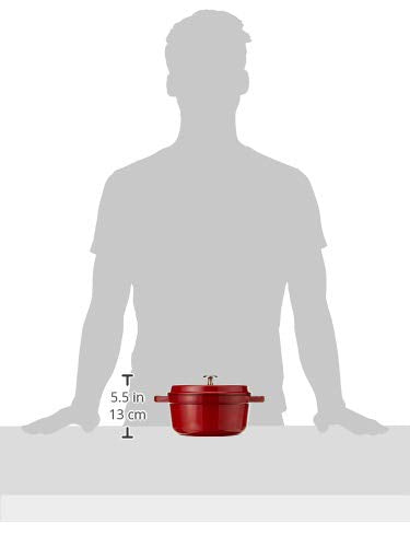 Staub Cast Iron 2.75-Qt Round Cocotte - Cherry, Made In France