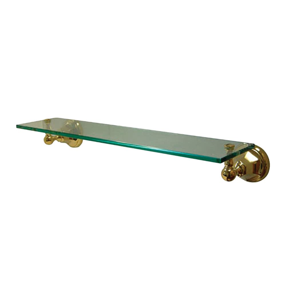 Kingston Brass BA4819PB Metropolitan Cosmetic Glass Shelf  Polished Brass
