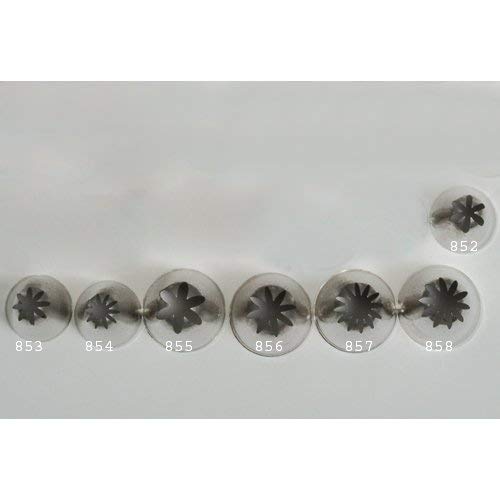 Ateco #858 Deep Closed Star Pastry Tip - Stainless Steel