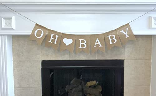 Shimmer Anna Shine Baby Burlap Banner For Baby Shower Decorations And Gender Reveal Party