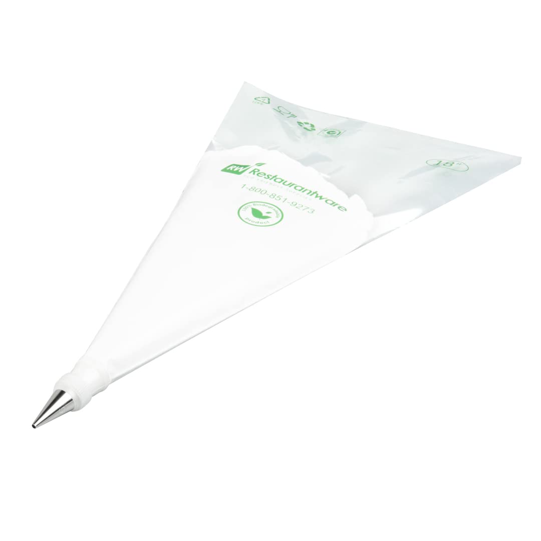 Restaurantware Pastry Tek Piping Tip 1 Round Round Tip For Icing - #5 Corrosion-Resistant Stainless Steel Icing Tip Dishwasher-S