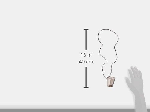 Amscan Shot Glass Necklace, Party Accessory, Black