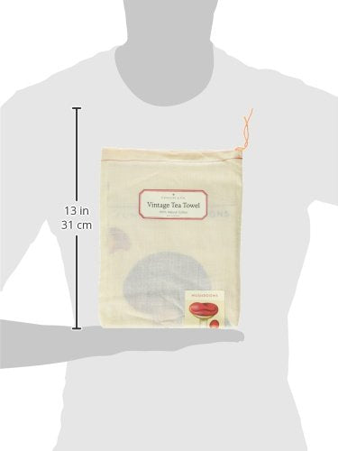 Cavallini Papers Vintage Mushrooms Cotton Tea Towel