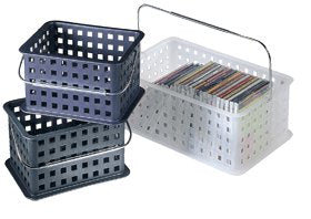 BASKET W/HDL CLR9X6.5X5'' (Pack of 1)