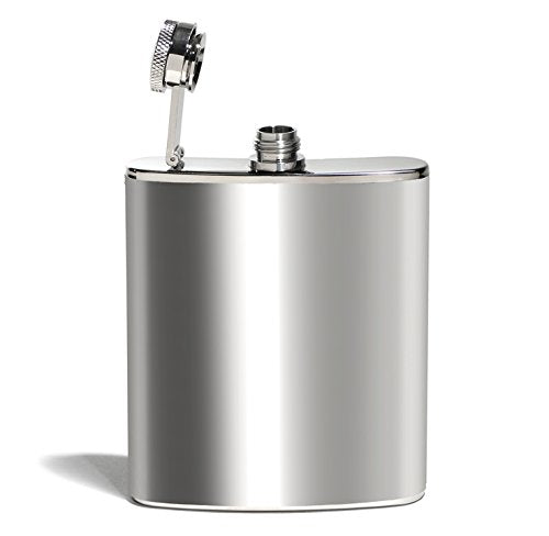 Houdini Pocket Flask (6-Ounce, Stainless Steel)