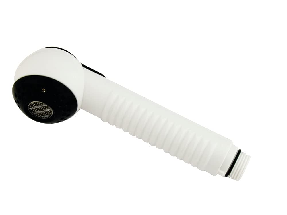 Kingston Brass KH7200 Soft Button Pull-Out Kitchen Faucet Sprayer  White