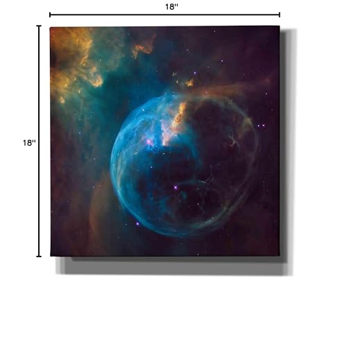 Epic Graffiti 'Bubble Nebula' Hubble Space Telescope Canvas Wall Art, 18'' X 18''