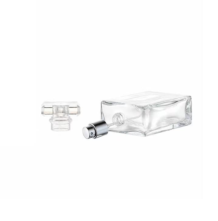 Yorror 2 Pack 100Ml Clear Thick Glass Perfume Atomizer,Empty Refillable Perfume Spray Bottle For Men And Women,Portable Fragranc