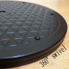 Jdyyicz 12 Inch Heavy Duty Rotating Swivel Steel Turntable Ball Bearings Stand Lazy Susan For Indoor/Outdoor Use With Monitor/Tv