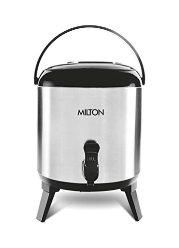 Milton Stellar 6 Thermosteel Water Jug, 5.7 Litres, Steelplain