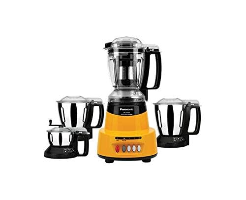 Panasonic Heavy Duty Mixer Grinder For Kitchen Mx-Av425 (Quartz Yellow) Elements Series Powerful 1500W(Mmlw) 4 Jar(Three-304 Sta