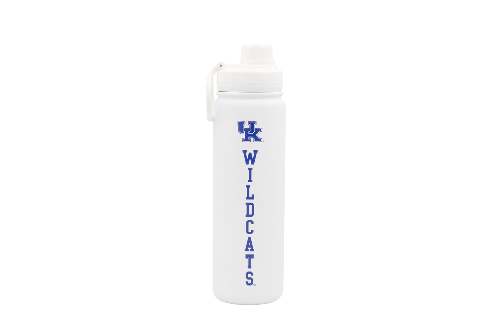 Decorvo Kentucky Water Bottle - White Double Walled Stainless Steel 24 oz Keeps Drinks Cold or Hot