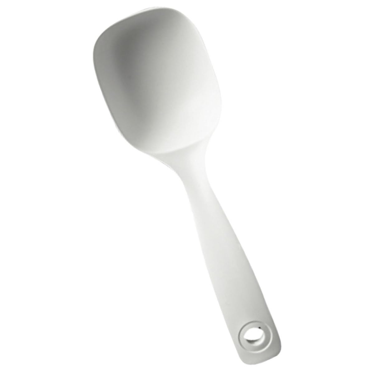 OSOLADY Large Long Handle Soup Ladle Spoon, Household Porridge Scoop, Hotel Serving Spoon for Soup and Stew, Sturdy Kitchen Flat