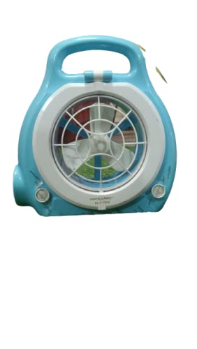 Senik Enterprise Powerful Rechargeable High Speed Table Fan With 18 Smd Led Light For Home, Office Desk, Kitchen (Multicolour)