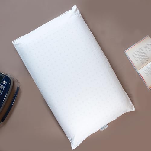 Organic Sleep Standard Pincore Pillow, 100% Natural Latex, Size 24X16X4 Inch, Pack Of 1 With 100% Natural Cotton Cover, Pincore 