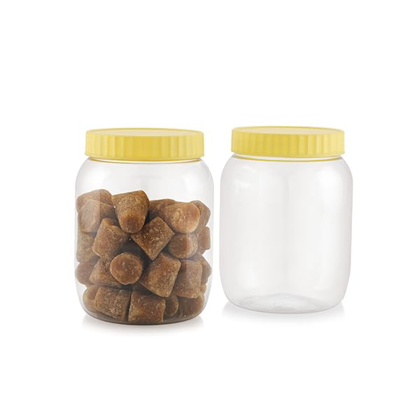 Sunpet 1000 Ml Plastic Jar Container | Pack Of 6 Pcs