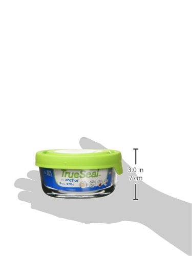 Anchor Hocking 2-C. Round True Seal Canister.