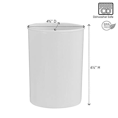 Calypso Basics By Reston Lloyd Plastic Utensil Holder, Orange
