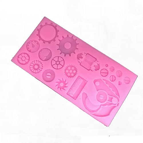 Cestony Mechanical Gear Shape Silicone Molds For Diy Cake Fondant Biscuit Cookies Sugar Pudding Chocolate Hard Candies Dessert D