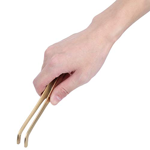 Hot Wood Copper Tea Clip Nonslip Tea Set Tweezers Tea Ceremony Accessories Household Mini Tongs Sugar Tongs(2#)