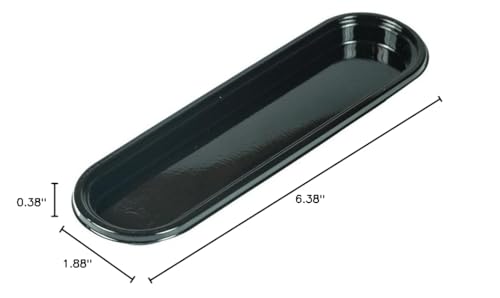 Silikomart Vassoi Fashion Eclair Black Plastic Trays Only For Fashion   Clair 80 Mold; Set Of 100 Trays