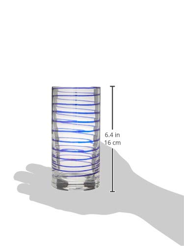 Kate Spade New York Charlotte Street 2-Piece Highball Glass Set, 1 Count (Pack Of 1), Blue