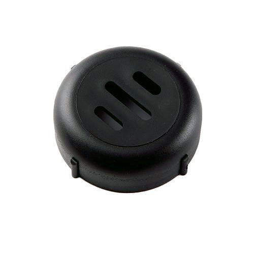 Revolutionary New 6-8 Oz Plastic Cheese Shaker Lids 1 Dozen. Rust Proof! (Black Slotted)