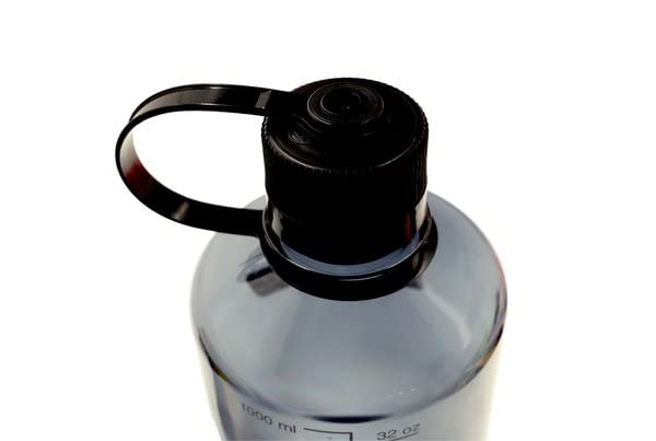 Nalgene Sustain Tritan Bpa-Free Water Bottle Made With Material Derived From 50% Plastic Waste, 32 Oz, Narrow Mouth,Grey