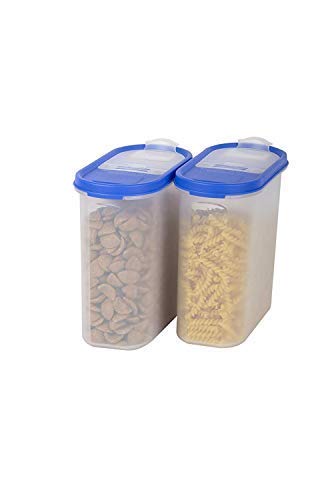 Cutting Edge Essentials 2.4L Fliptop Modular Container Blue (Set Of 2)