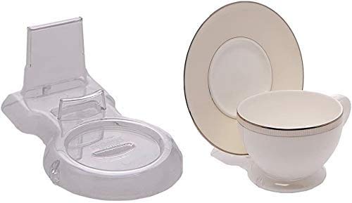 Hohiya 12 Pcs Tea Cup And Saucer Display Stand Teacup Holder Rack Clear
