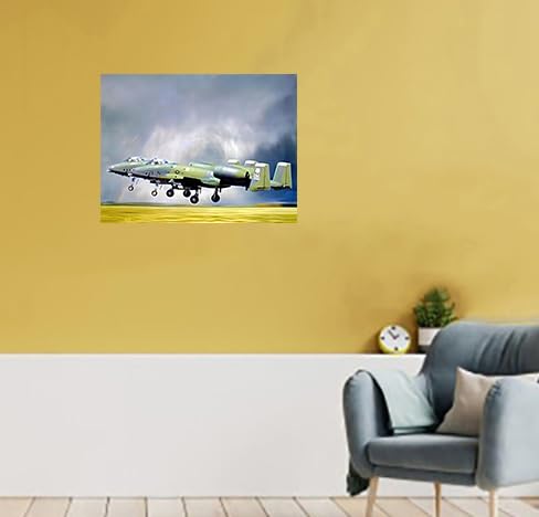 Military Aviation Wall Decor Airforce A-10 Thunderbolt Warthog Jet Airplane Art Print Poster (16X20)