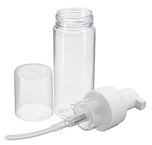 4 Pcs 2 Oz 60 Ml Bpa Free Empty Refillable Transparent Plastic Pump Foamer Bottles Press Jar Pot Dispenser Containers
