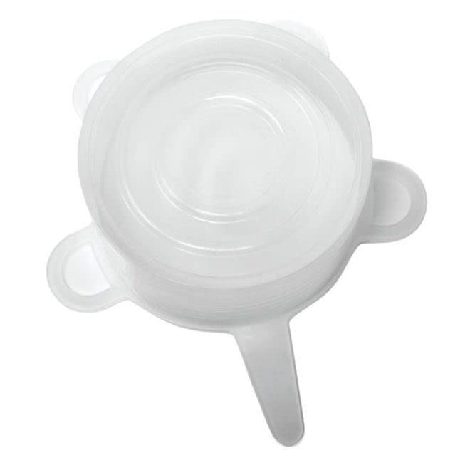 Norpro 6 Piece Reusable Food-Safe Silicone Lids Set - Fits 2.5'' To 11'' Openings