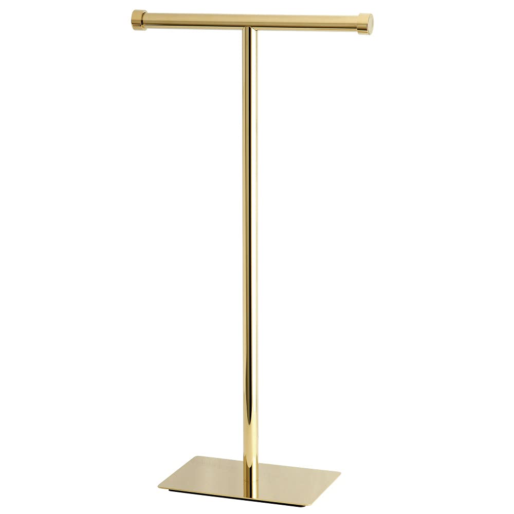 Kingston Brass CC8102 Claremont Freestanding Toilet Paper Stand  Polished Brass