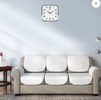 Kadio Analog 28 Cm X 28 Cm Wall Clock (White, With Glass, Standard)...