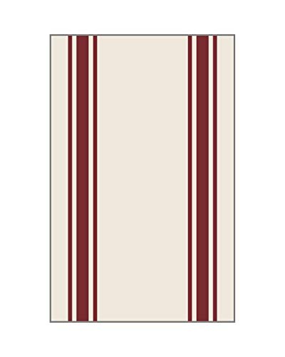 Aunt Martha's PKMAR 3-Pack Retro Maroon Striped Dish Towels  18 by 28-Inch