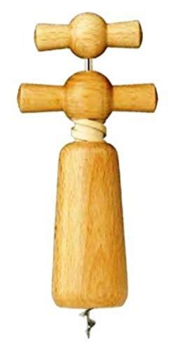 Franmara 3015-Bu Beechwood Reverse Helix Style Double-Handle Bistro Corkscrew Opener