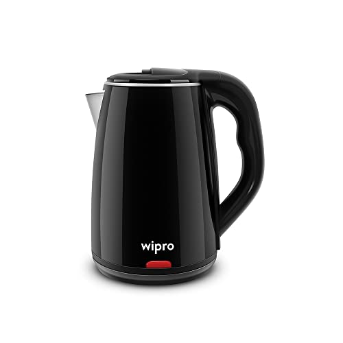 Wipro Elato 1.8 Litre Cool Touch Electric Kettle With Auto Cut Off|Double Layer Outer Body|Triple Protection-Dry Boil,Steam&Over